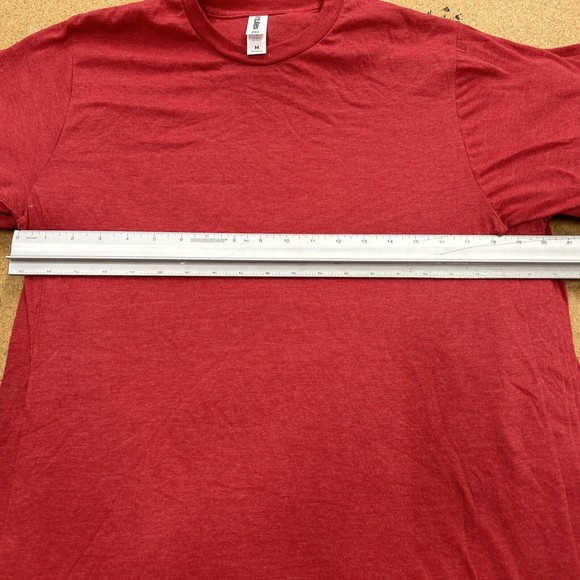 Tultex Men Short Sleeve T-Shirt 202 Blank Lot of 10 Size Medium Heather Red - Picture 3 of 5